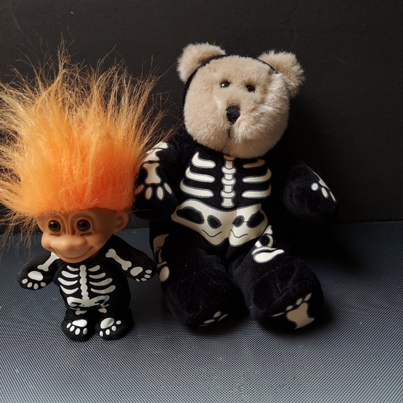 Starbucks halloween skeleton 2004 bear plush - Picture 4 of 5